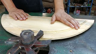 Even NASA professors had to discuss! Idea making curved wood using milling blade on a TUBI machine