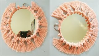 Macrame Mirror| Macrame Mirror Wall hanging| Macrame Mirror Holder| Macrame Art