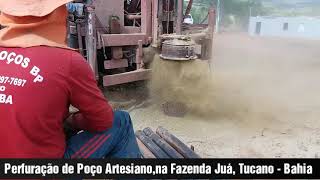 Perfuração de Poço Artesiano, na Fazenda Juá, Tucano - Bahia