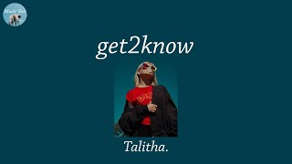 get2know - Talitha. (Lyric Video)