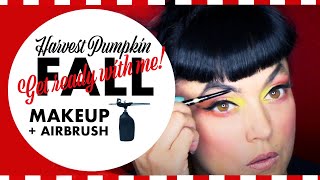 HARVEST PUMPKIN | GET READY WITH ME | AIRBRUSH GET READY WITH ME| MAKEUP