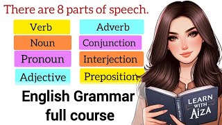 PARTS OF SPEECH FULL 📚 | English Grammar | Learn with examples