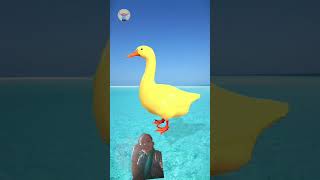 duck with yellow egg satisfying video #funny #animation #cartoon #game #bird #animals #asmr #fwm