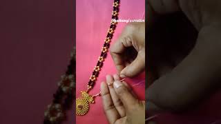 Easy Mangalsutra design making  at home -127