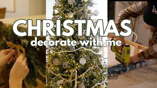 Christmas Decorate with Me 2024 & DIY WALL ART