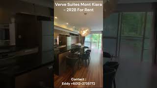 Verve Suites Mont Kiara - 2 Bedrooms 2 Bathrooms for Rent (Corner)