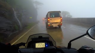 BIKE RIDING ON MALSHEJ GHAT IN FOG AND RAIN | SUZUKI BURGMAN STREET | VLOG 14