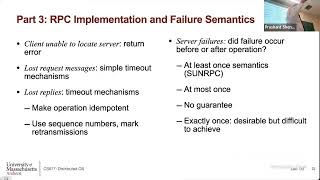 UMass CS677 (Spring'24) -   Lecture 03 -   Message oriented communication, remote procedure calls