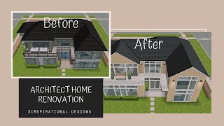 ARCHITECT HOME RENOVATION | W/ Partition Glitch | The Sims Freeplay | Simspirational Designs