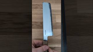 Chef's Knife (Nakiri, 6.8") with Myrtle - VToku2 Carbon San Mai by Noah Larson