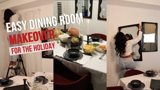 Quick & Easy Dining Room Makeover for the Holidays | Budget-Friendly Transformation