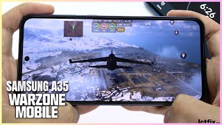 Samsung Galaxy A35 Call of Duty Warzone Mobile Gaming test Update | Exynos 1380, 120Hz Display