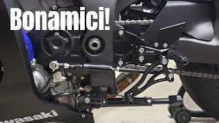 2019 ZX10R Bonamici Rear Set Install!