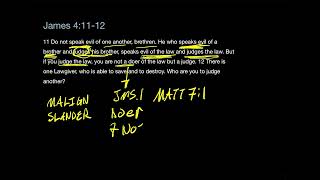 James 4:11-12 Are You a Doer or a Judge?