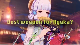 Is the LoFI sword good on Ayaka? | Amenoma, Isshin, Black Sword Damage Comparision | Genshin Impact