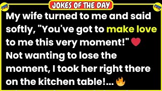 🤣 𝗔𝗗𝗨𝗟𝗧 𝗝𝗢𝗞𝗘 𝗢𝗙 𝗧𝗛𝗘 𝗗𝗔𝗬! 👉 Two hilarious Marriage jokes that are a bit naughty 😂 𝙁𝙪𝙣𝙣𝙮 𝙅𝙤𝙠𝙚𝙨