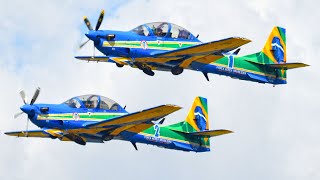 Brazilian Air Force Smoke Squadron and United States Air Force Viper East Demonstration Team