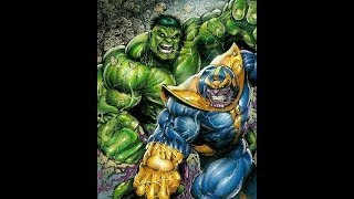 Hulk Vs Thanos Fight Scene (Non-Canon)