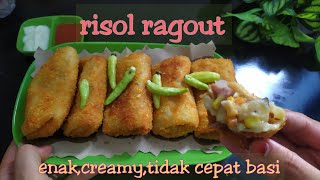 Resep Rahasia Risol Ragout Enak Creamy dan Tidak Cepat Basi #belajarmasak 62