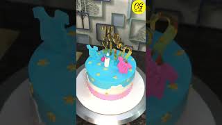 Baby shower cake decoration // Shorts video || @CakeGuruji