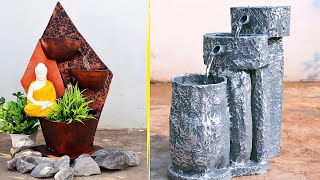 Cement Craft - Awesome Best Top 2 Indoor Tabletop Waterfall Fountains | Cemented Waterfall Fountains