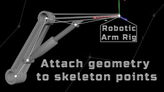 Robotic Arm Rig with IK skeleton in Houdini | Tutorial + Download