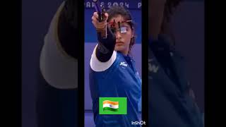 🥈💥Manu Bhaker wins historic Bronze in 10m air pistol #paris2024​ #women #olympicgames2024 #wewon