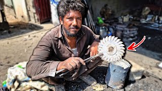 Recycling Scrap Aluminum to Cutter Blade with Amazing Casting Skills