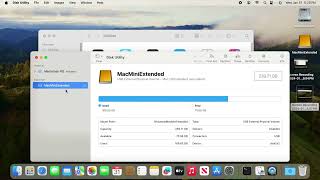 How to extend Mac Mini Small User Account SSD Storage Capacity with USB Large External SSD