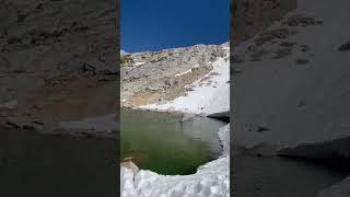 Another skier flying over lake #skiing #amazing #nature