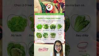 Tự làm salad healthy dễ dàng. Bước 1: Chọn rau xanh #hientrangcoach #healthylife #giamcan #giambeo