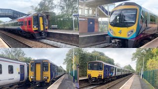 Trains At Birchwood Station 21/10/2022 (INCLUDING RARE TRANSPENNINE EXPRESS CLASS 185!) MUST SEE!!!