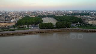 Quinconces Bordeaux vidéo drone