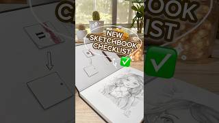 New Sketchbook Checklist ✅ #drawing #sketch #art #studiovlog  #artvlog