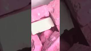 So Crispy Buttery Fluffy Pink & Plain Gym Chalk Blocks Crush Edit✨So Satisfying @AnotherASMRAddict