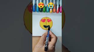 emoji mix || #youtubeshorts #drawing #emojiart #creativeart  #satisfyingart #emojichallenge #art