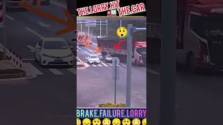 Terrifying Moments: Brake Failure Causes Car to Crash 😲 #trending #viralshort #accidents #shorts