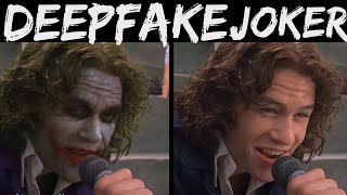 Mr. J loves Harley - Side by Side Comparison [ Joker Deepfake ]