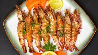 جمبري مشوي بالزبدة والثوم 🦐🔥🦐