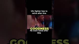 Mark Martin a ufc fighter loses his vision, due to punch taking out optical nerve #boxing #ufc #mma