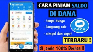 ✅ Cara Pinjam Saldo DANA di Aplikasi Dana | Pinjam Uang di DANA