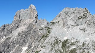 Dachstein Alps - beautiful panoramic view of might Bischofsmütze from Steiglpass