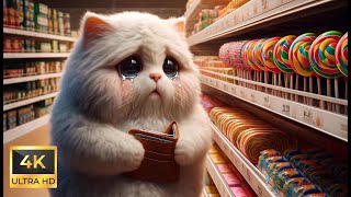 Cute Kitten and Candy Job ｜Cute Cat 🍭😸 #cats #aicats #cute #catvideos #catvideos2024