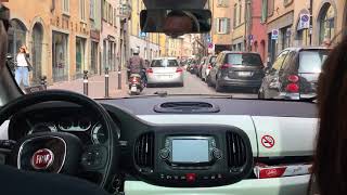 Driving in Bergamo, Italy