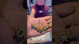 New Trending Temple Gold Necklace designs/latest gold Haram collections2024models #shorts#haram#gold