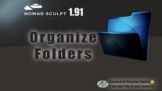 Nomad Sculpt - Organize folders - Projects - Alphas - Images - Materials (V1.91-14.10.2024) Tutorial