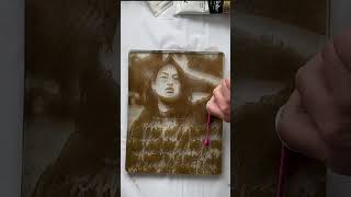 How To Gelli Print Image Transfers Easy #shorts #gelliprintingtechniques