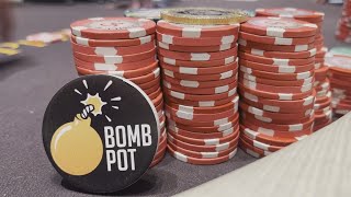 I get ACES in a BOMB POT as Peppermill brings them back | Poker Vlog 252