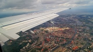 [HD] Landing at Gdansk from Barcelona Boeing 737-400 Enter Air