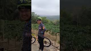 gowes rutin Sabtu Minggu 50 di kebun pepaya